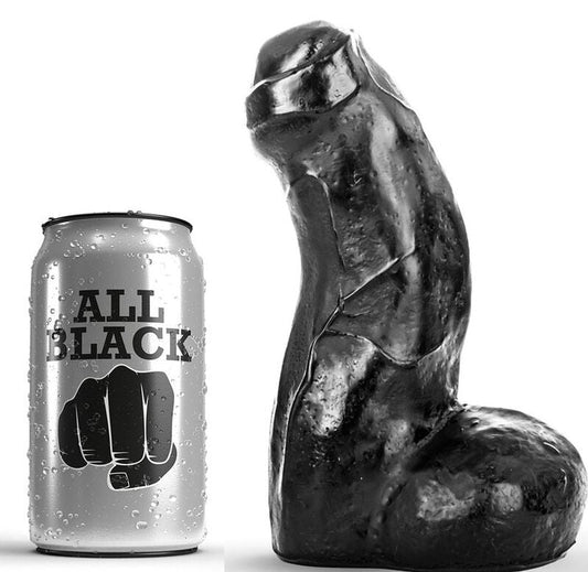 ALL BLACK - REALISTIC DONG NEGRO 17 CM ALL BLACK
