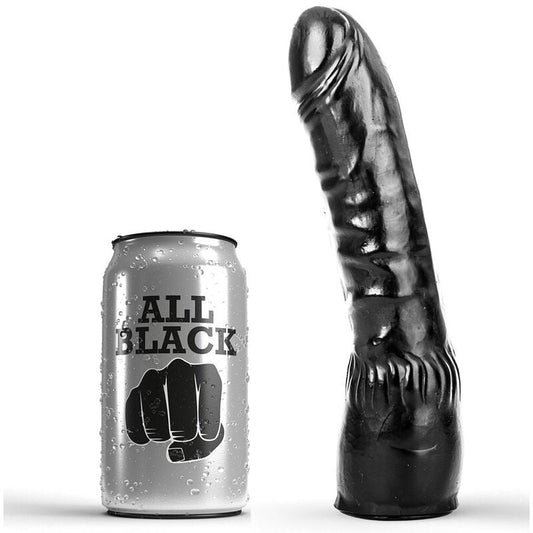 ALL BLACK - DILDO NEGRO REALISTICO 20 CM ALL BLACK