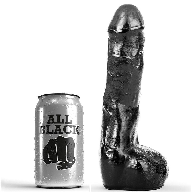 ALL BLACK - PENE REALÍSTICO ANAL 20 CM ALL BLACK