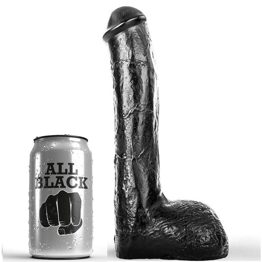 ALL BLACK - PENE REALÍSTICO ANAL 23 CM ALL BLACK