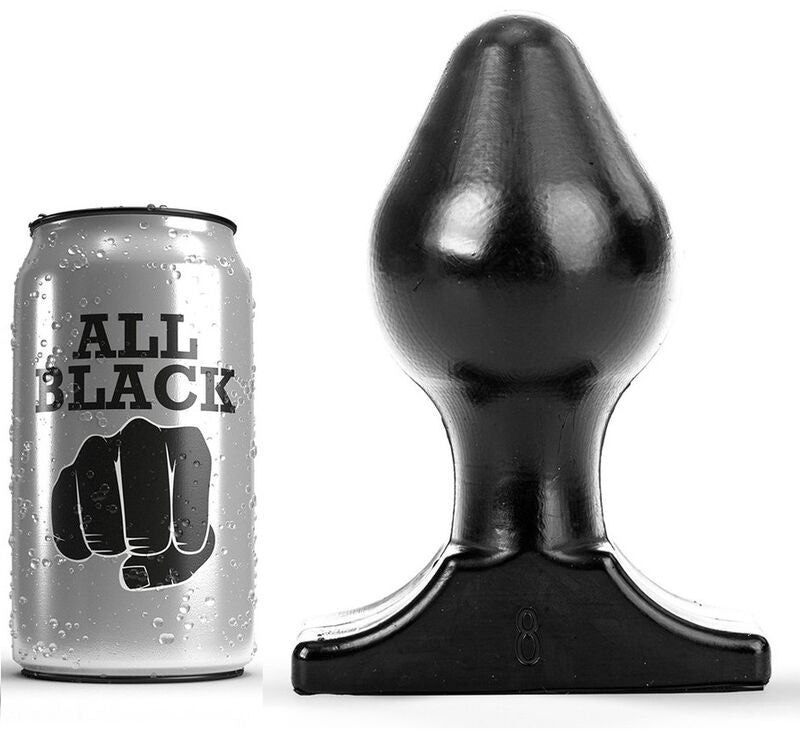 ALL BLACK - ANAL PLUG 16X8 CM ALL BLACK