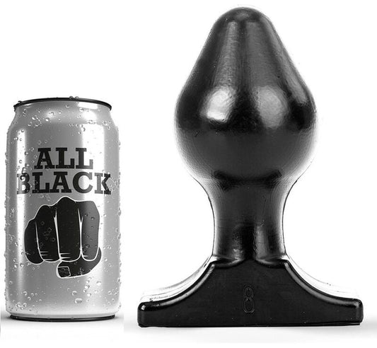 ALL BLACK - ANAL PLUG 16X8 CM ALL BLACK