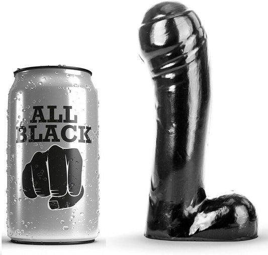 ALL BLACK - DILDO NEGRO 15 CM ALL BLACK
