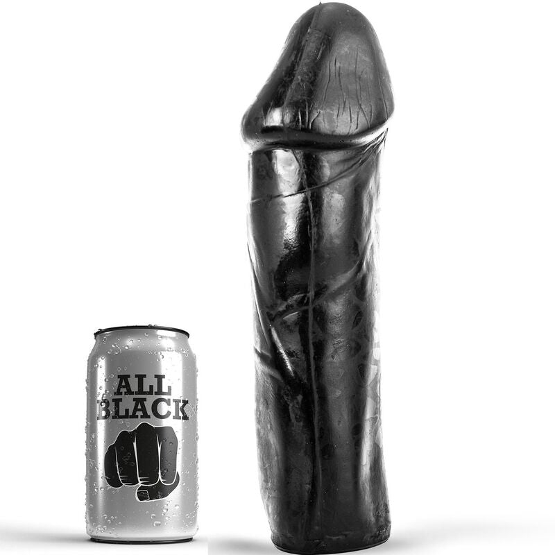 ALL BLACK - DONG 28 CM SIN TESTICULOS ALL BLACK