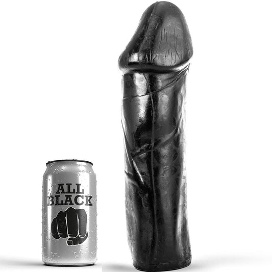 ALL BLACK - DONG 28 CM SIN TESTICULOS ALL BLACK