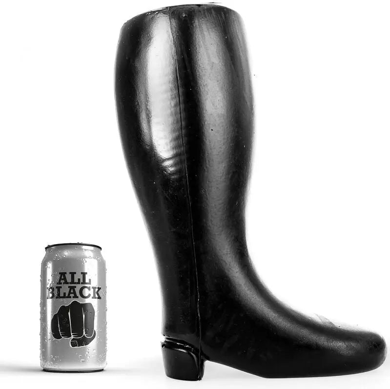 ALL BLACK - BOTA GIGANTE FISTING SUAVE 31 CM ALL BLACK