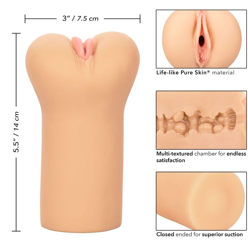 CALEXOTICS - BOUNDLESS VULVA MASTURBADOR TONO LIGHT CALEXOTICS