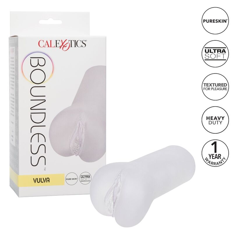 CALEXOTICS - BOUNDLESS VULVA MASTURBADOR TRANSPARENTE CALEXOTICS