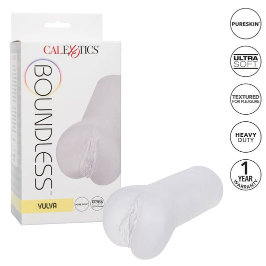 CALEXOTICS - BOUNDLESS VULVA MASTURBADOR TRANSPARENTE CALEXOTICS