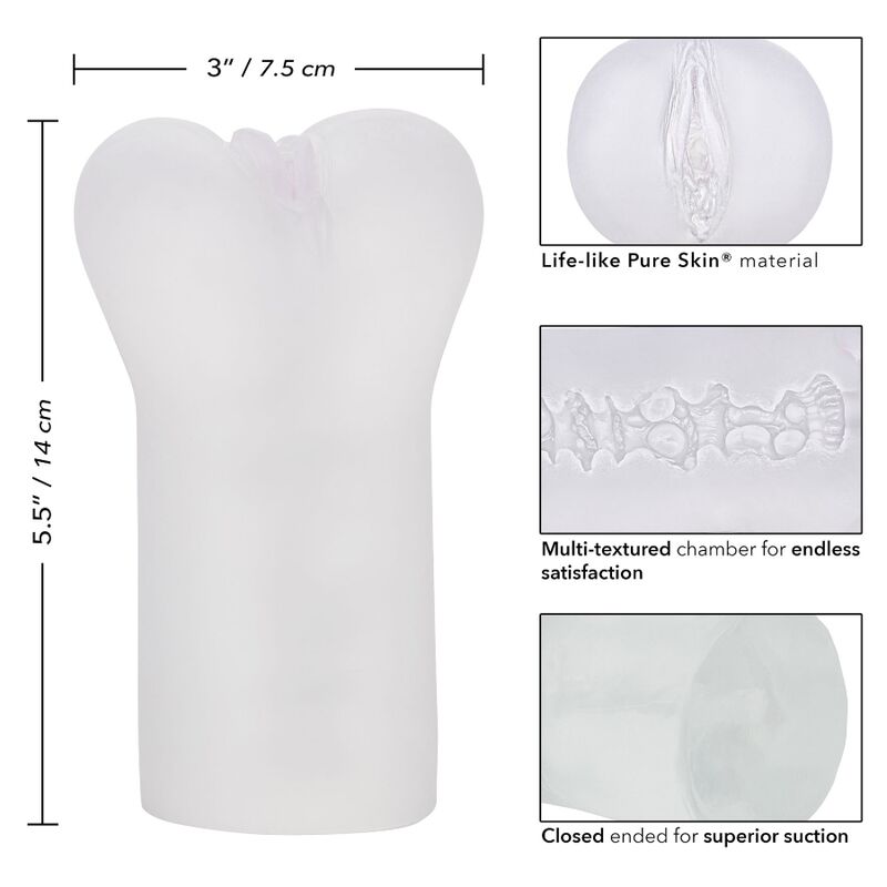 CALEXOTICS - BOUNDLESS VULVA MASTURBADOR TRANSPARENTE CALEXOTICS