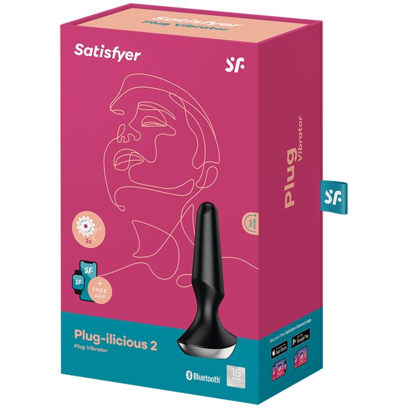 SATISFYER - PLUG ILICIOUS 2 PLUG VIBRADOR NEGRO SATISFYER CONNECT