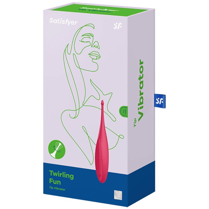 SATISFYER - TWIRLING FUN ESTIMULADOR CLITORIS ROJO SATISFYER VIBRATOR