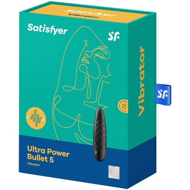 SATISFYER - ULTRA POWER BULLET 5 BALA VIBRADORA NEGRA SATISFYER VIBRATOR