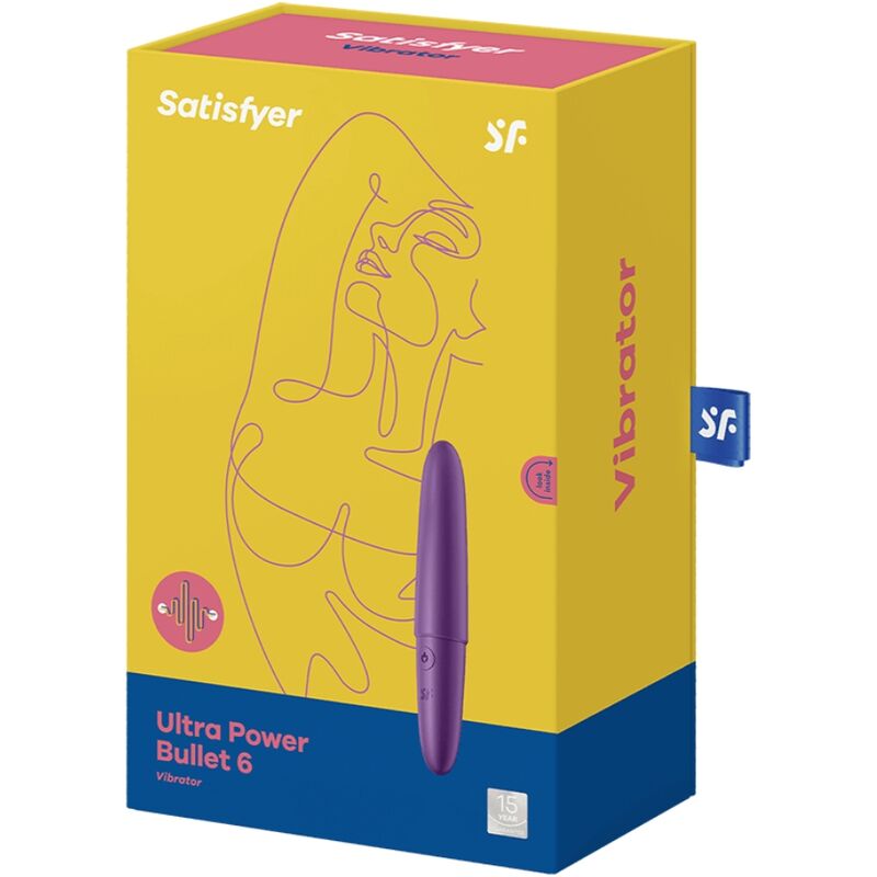 SATISFYER - ULTRA POWER BULLET 6 BALA VIBRADORA MORADA SATISFYER VIBRATOR