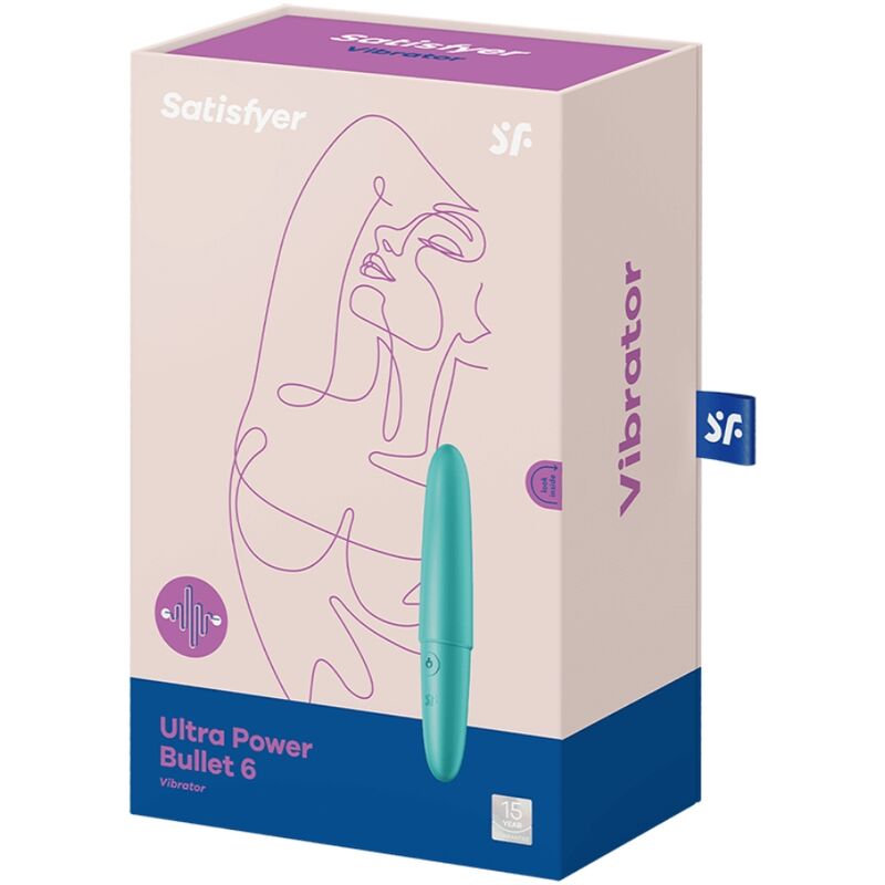 SATISFYER - ULTRA POWER BULLET 6 BALA VIBRADORA TURQUESA SATISFYER VIBRATOR