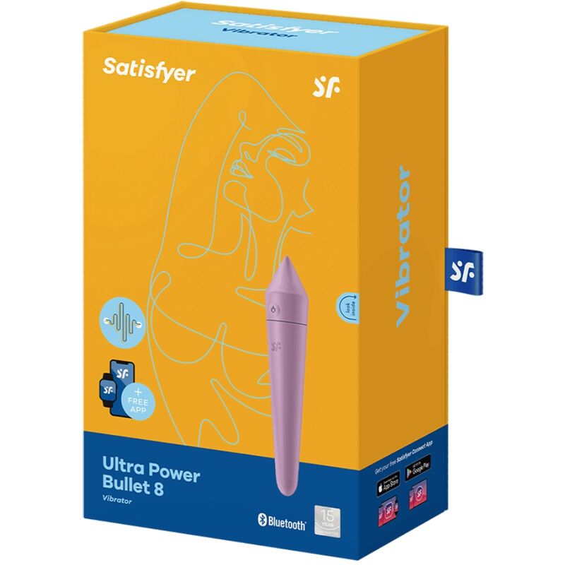SATISFYER - ULTRA POWER BULLET 8 BALA VIBRADORA LILA SATISFYER CONNECT