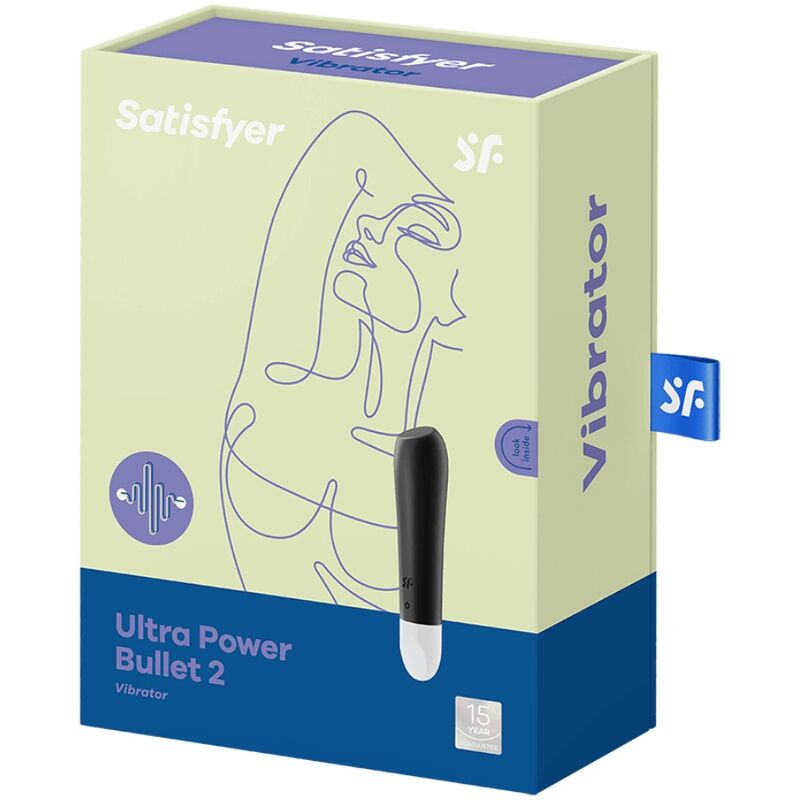 SATISFYER - ULTRA POWER BULLET 2 BALA VIBRADORA NEGRA SATISFYER VIBRATOR