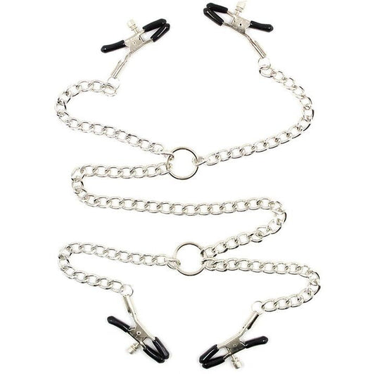 OHMAMA FETISH - 4 PINZAS PEZONES CON CADENAS OHMAMA FETISH