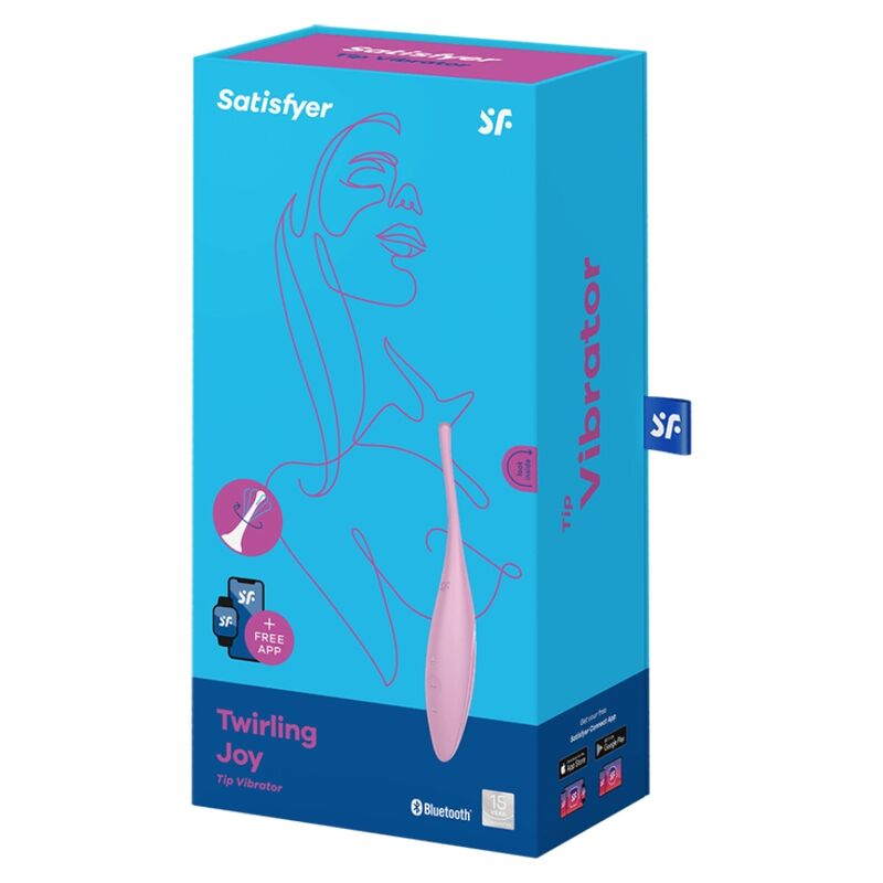 SATISFYER - TWIRLING JOY ESTIMULADOR CLITORIS ROSA SATISFYER CONNECT