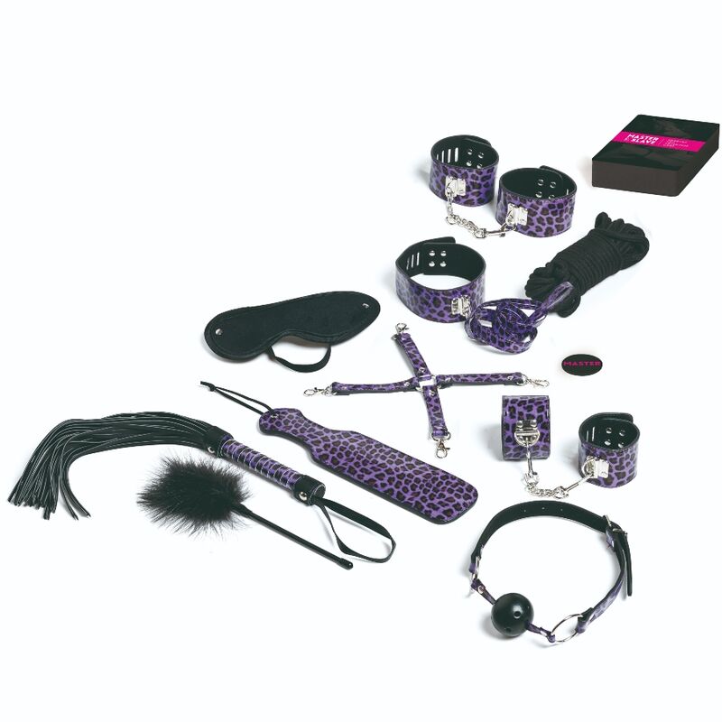 TEASE & PLEASE - JUEGO 13 ACCESORIOS BONDAGE LILA TEASE&PLEASE