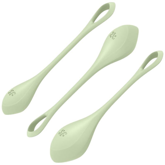 SATISFYER - YONI POWER 2 KIT DE ENTRENAMIENTO VERDE SATISFYER BALLS