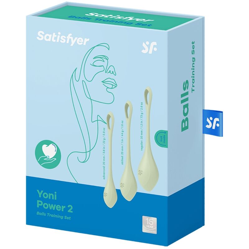 SATISFYER - YONI POWER 2 KIT DE ENTRENAMIENTO VERDE SATISFYER BALLS