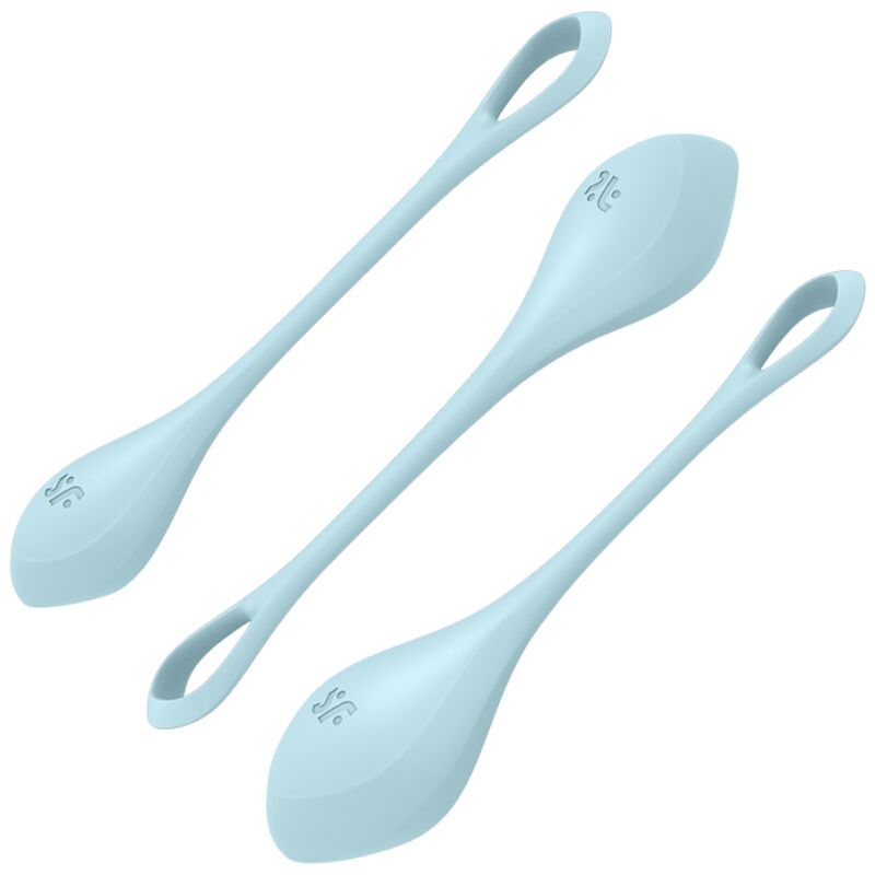 SATISFYER - YONI POWER 2 KIT DE ENTRENAMIENTO AZUL SATISFYER BALLS