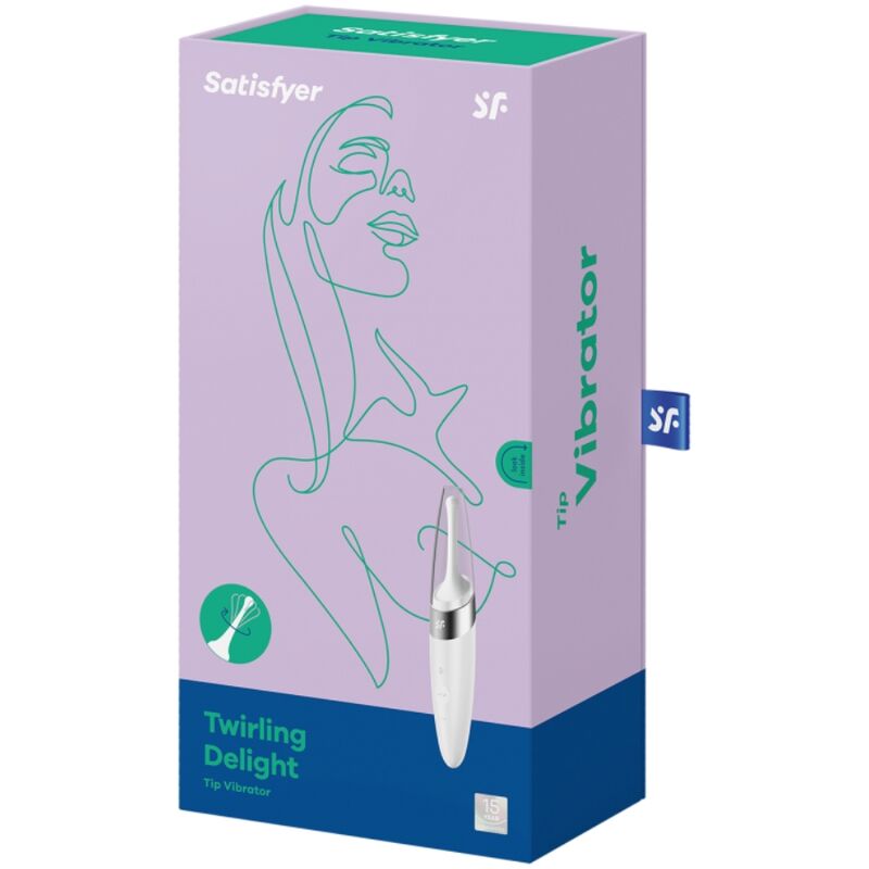 SATISFYER - TWIRLING DELIGHT ESTIMULADOR CLITORIS BLANCO SATISFYER VIBRATOR