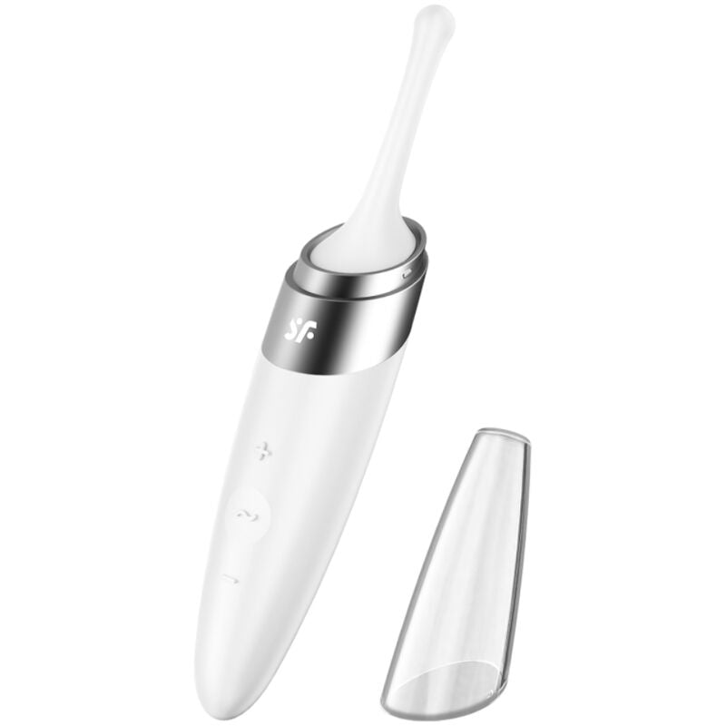 SATISFYER - TWIRLING DELIGHT ESTIMULADOR CLITORIS BLANCO SATISFYER VIBRATOR