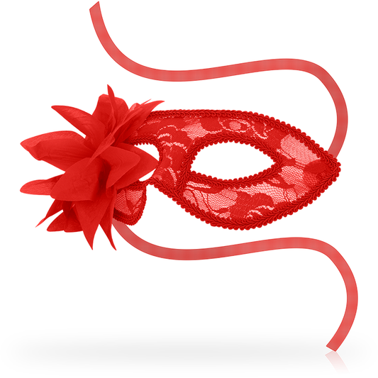 OHMAMA - MASKS ANTIFAZ CON ENCAJES Y FLOR ROJO OHMAMA MASKS