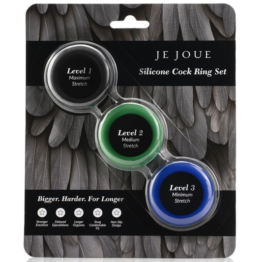 JE JOUE - SILICONE SET ANILLOS PENE DE SILICONA JE JOUE