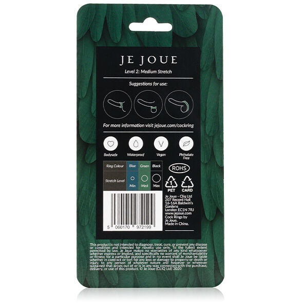 JE JOUE - ANILLO SILICONA VERDE - ESTRANGULAMIENTO MEDIO JE JOUE