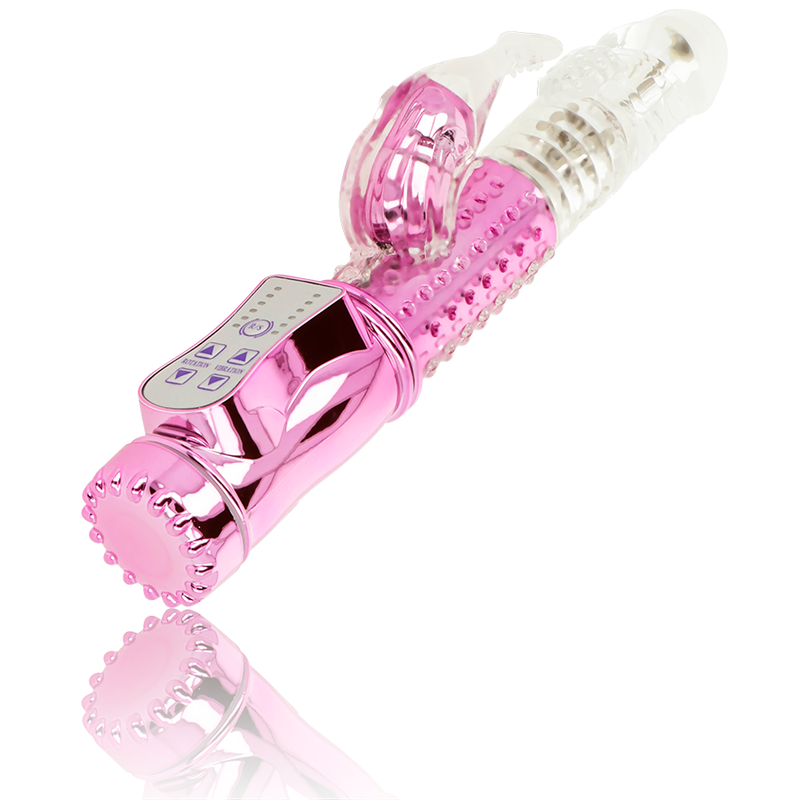 OHMAMA - VIBRADOR CON FUNCION ROTACION Y ESTIMULADOR CLITORIS OHMAMA