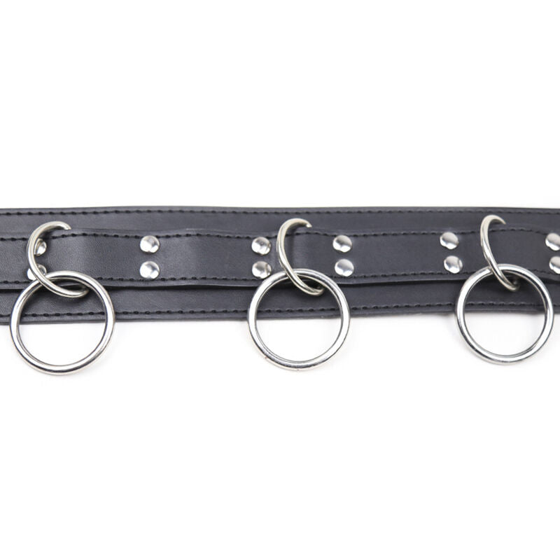 OHMAMA FETISH - COLLAR SUMISION CON 3 ANILLAS OHMAMA FETISH