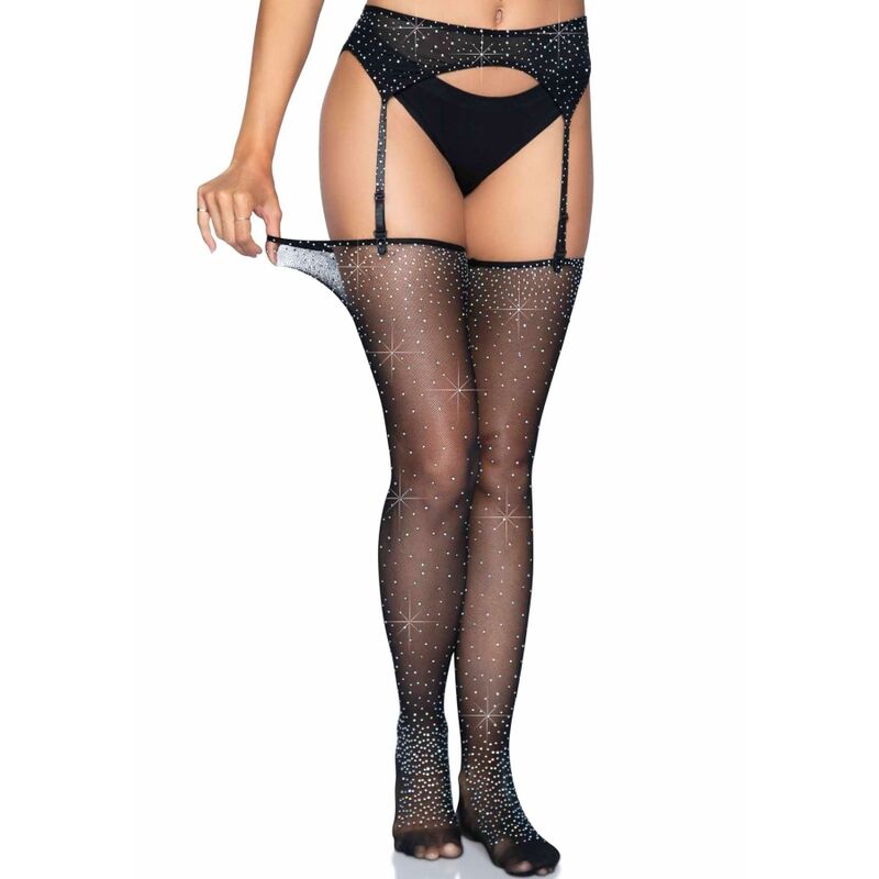 LEG AVENUE - MEDIAS BRILLANTES CON LIGUERO TALLA ÚNICA LEG AVENUE SETS