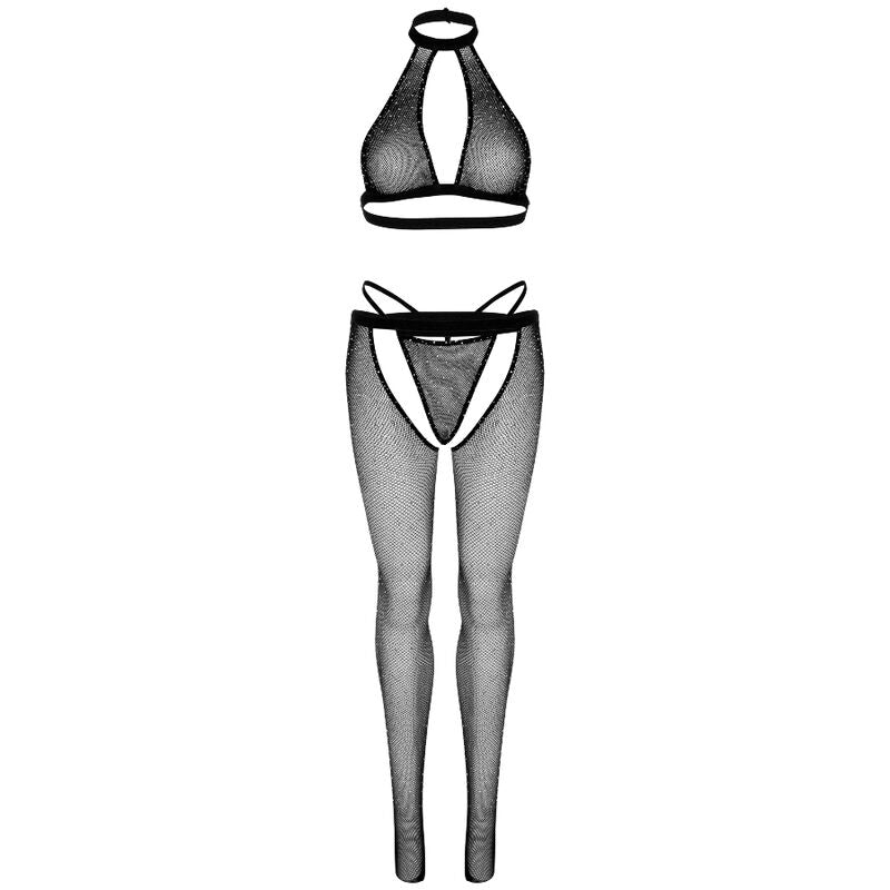 LEG AVENUE - TOP CUERPO DE RED CON TANGA Y MEDIAS LEG AVENUE SETS