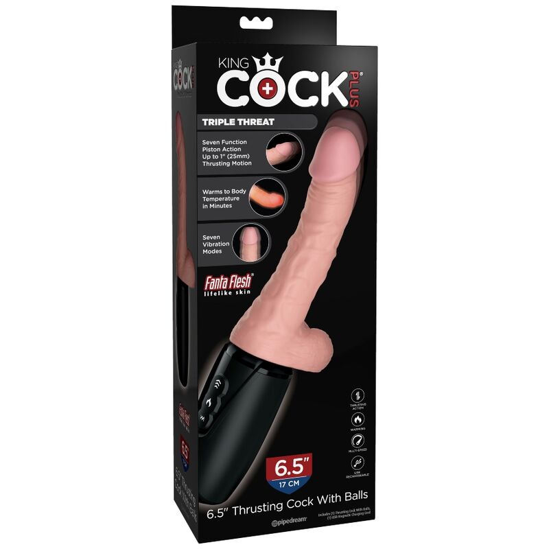 KING COCK - PLUS TRIPLE THREAT NATURAL KING COCK PLUS
