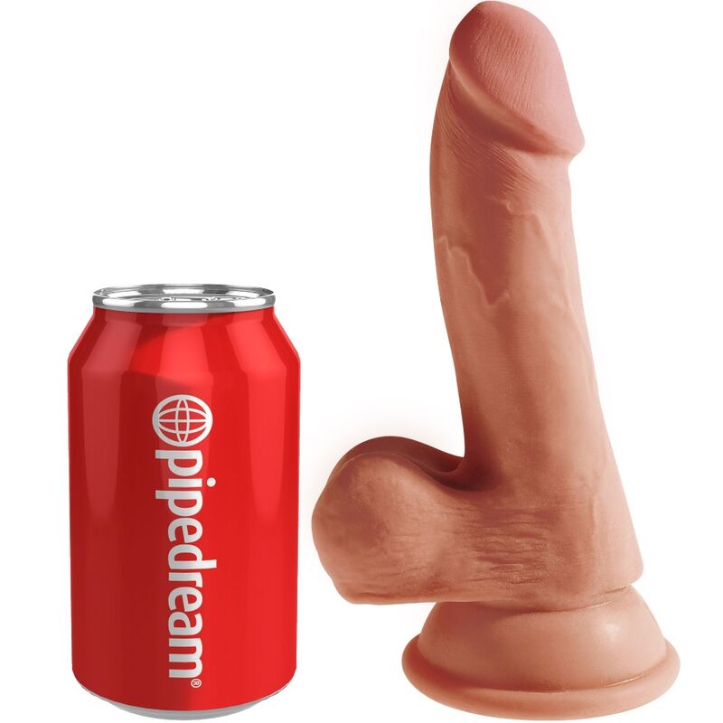 KING COCK - PLUS 3D DILDO CON TESTÍCULOS 17 CM KING COCK PLUS