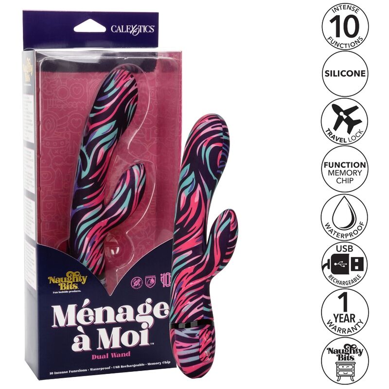 CALEXOTICS - VIBRADOR MENAGE A MOI DUAL WAND CALEXOTICS
