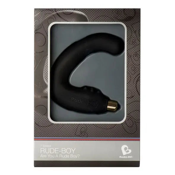 ROCKS-OFF - RUDE-BOY MASAJEADOR DEL PUNTO G MASCULINO 7 V NEGRO ROCKS-OFF