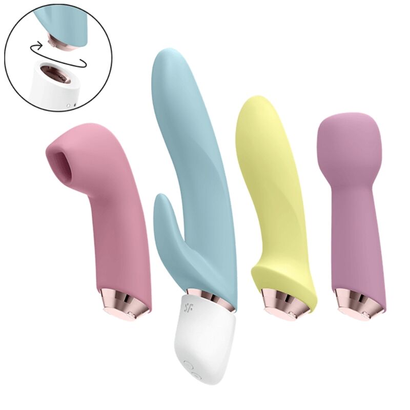 SATISFYER - MARVELOUS FOUR SET VIBRADOR & SUCCIONADOR SATISFYER VIBRATOR