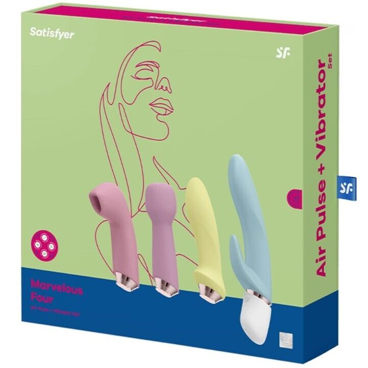 SATISFYER - MARVELOUS FOUR SET VIBRADOR & SUCCIONADOR SATISFYER VIBRATOR
