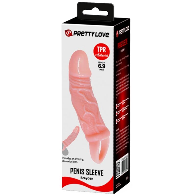 BAILE - FUNDA EXTENSORA PENE CON STRAP PARA TESTICULOS 13.5 CM BAILE FOR HIM