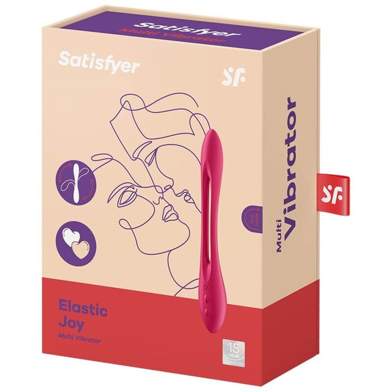 SATISFYER - ELASTIC JOY MULTI VIBRADOR ROJO SATISFYER VIBRATOR