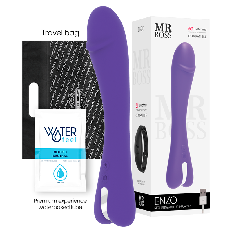 MR BOSS - ENZO VIBRADOR COMPATIBLE CON WATCHME WIRELESS TECHNOLOGY MR. BOSS