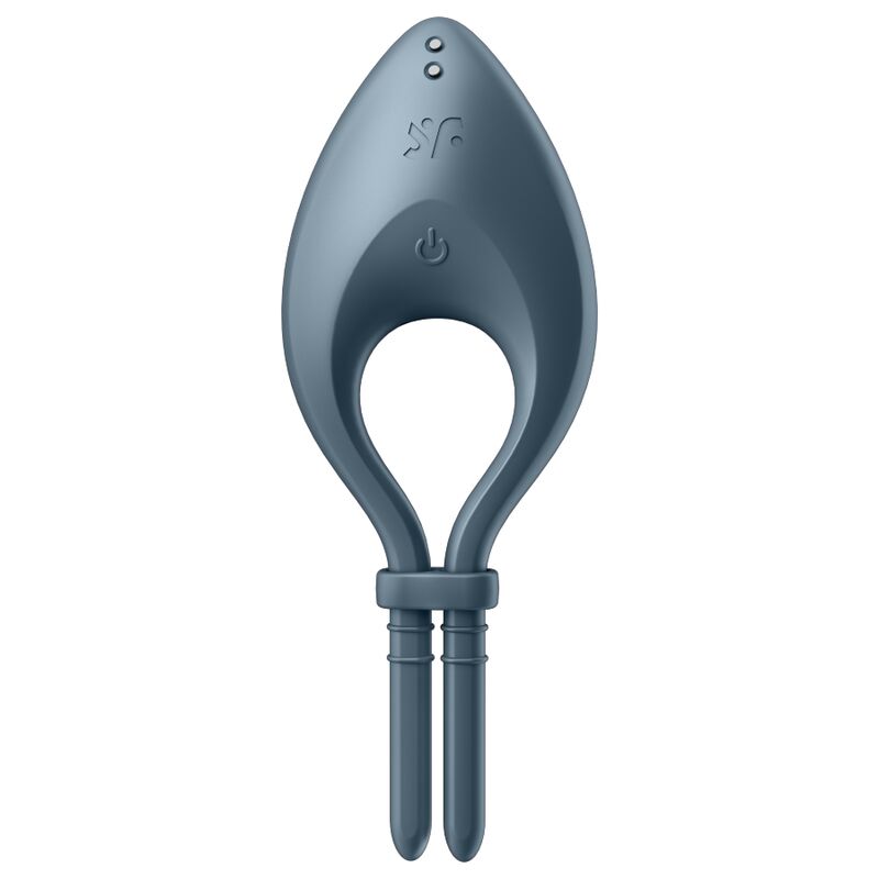 SATISFYER - BULLSEYE ANILLO VIBRADOR APP GRIS SATISFYER RING