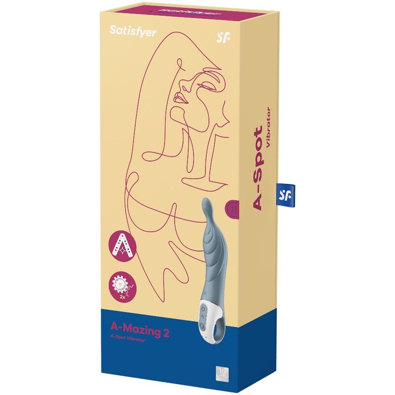 SATISFYER - AMAZING 2 VIBRADOR PUNTO A GRIS SATISFYER VIBRATOR