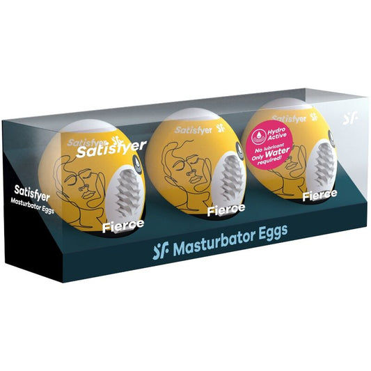 SATISFYER - 3 HUEVOS MASTURBADORES FIERCE SATISFYER EGGS