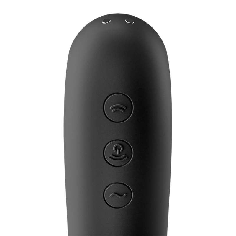 SATISFYER - DUAL KISS ESTIMULADOR CLITORIS NEGRO SATISFYER AIR PULSE
