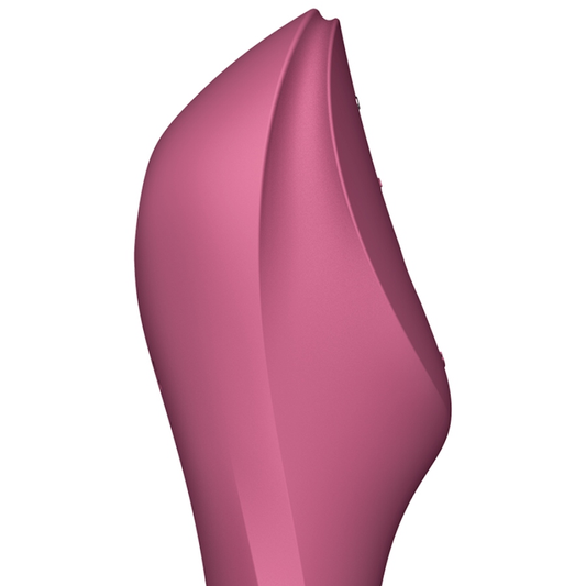 SATISFYER - CURVY TRINITY 3 ESTIMULADOR Y VIBRADOR ROJO SATISFYER AIR PULSE